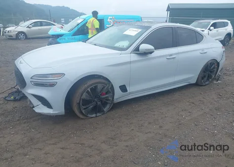 2022 Genesis G70 3.3T Sport Awd из США, поврежденный, VIN KMTG54TEXNU083596